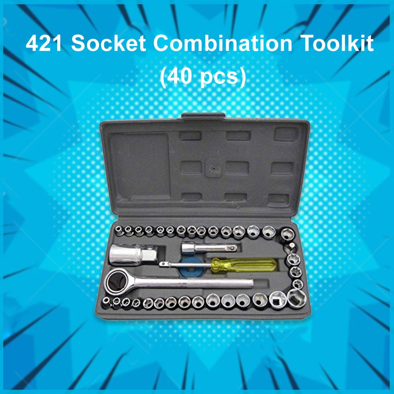high-quality-40pc-socket-tool-kit-set-socket-set-pack-of-40