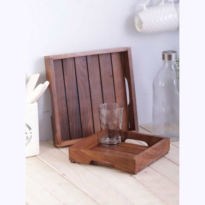 brown-set-of-2-printed-sheesham-wood-tray