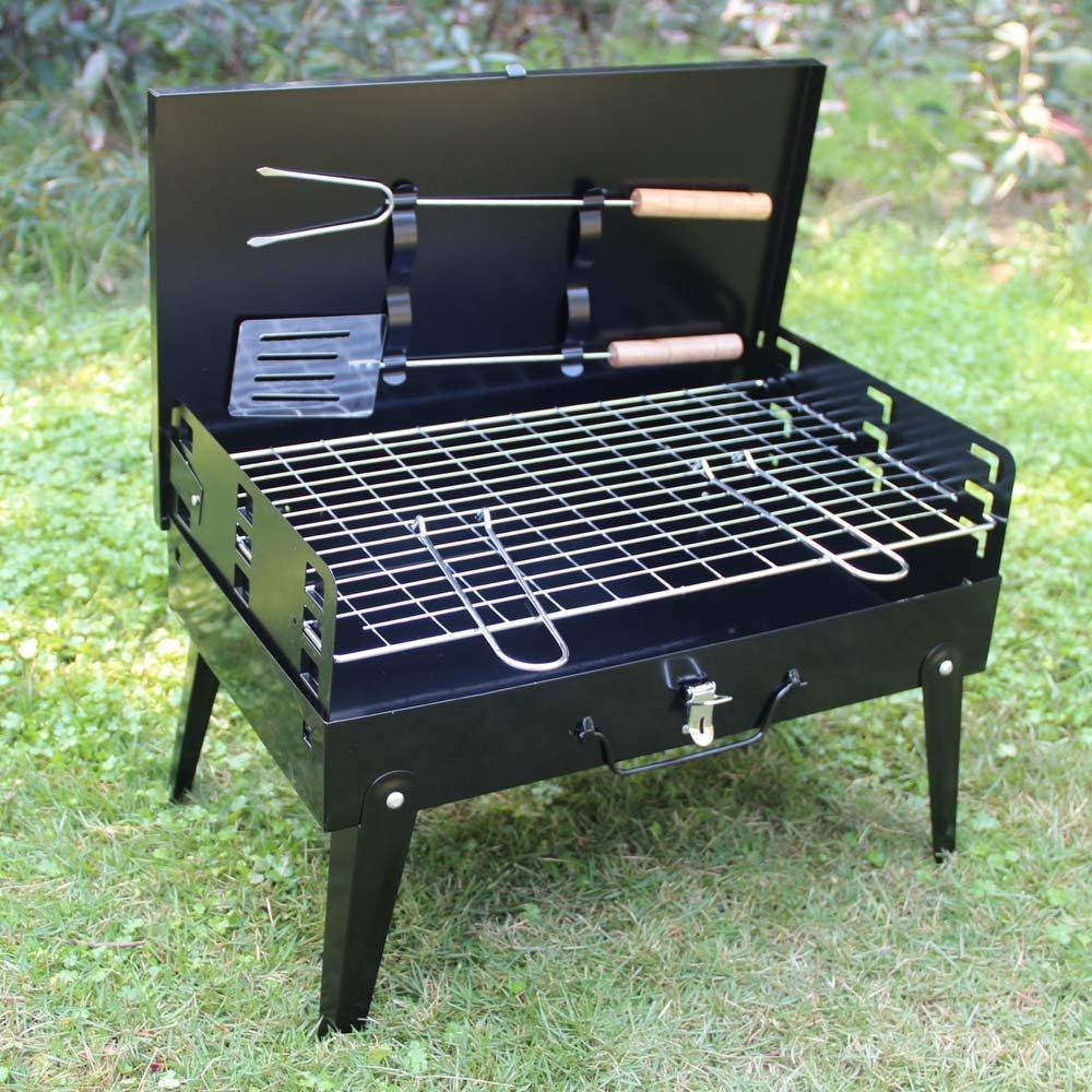 stainless-steel-briefcase-style-barbecue-grill-toaster-medium-black