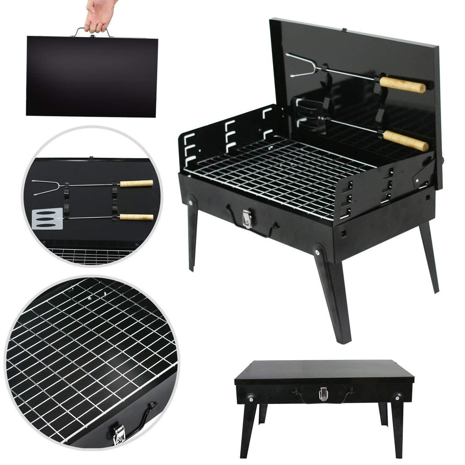 stainless-steel-briefcase-style-barbecue-grill-toaster-medium-black