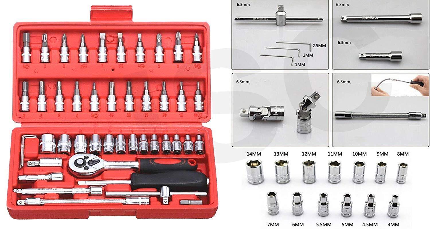 46pc-14-inch-tool-kit-and-socket-wrench-set-diy-repair-tool-kit-standard-socket-set-pack-of-46-socket-set