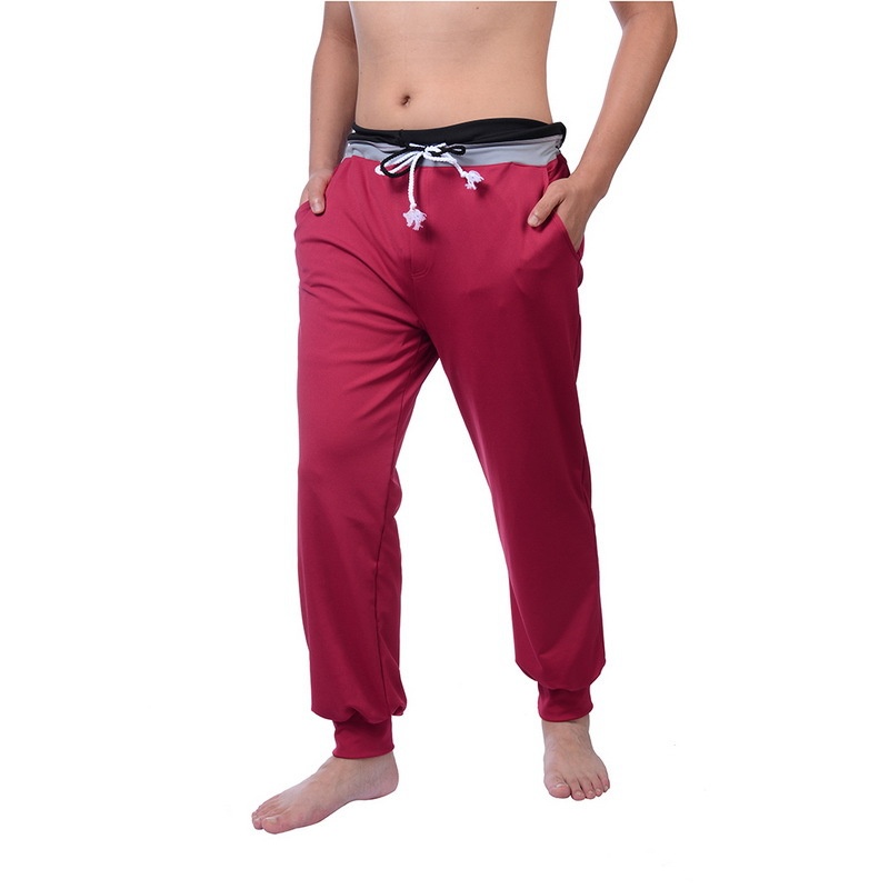 fourseasons-casual-pantssolidstraps-middle-waist-leisure-trousers