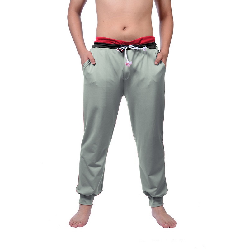 fourseasons-casual-pantssolidstraps-middle-waist-leisure-trousers