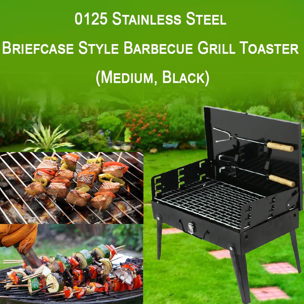 stainless-steel-briefcase-style-barbecue-grill-toaster-medium-black