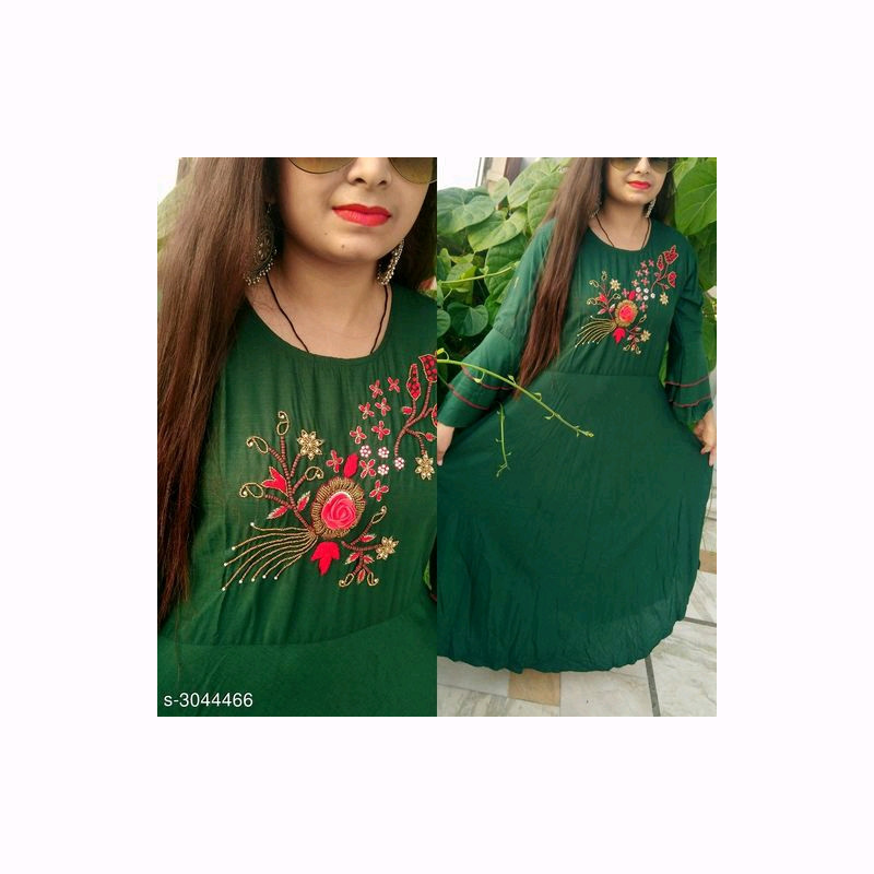 fancy-kurti-green