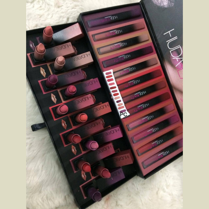 Buy Huda Beauty 12 Liquid Matte with 12 Bullet Lipstick set of 24