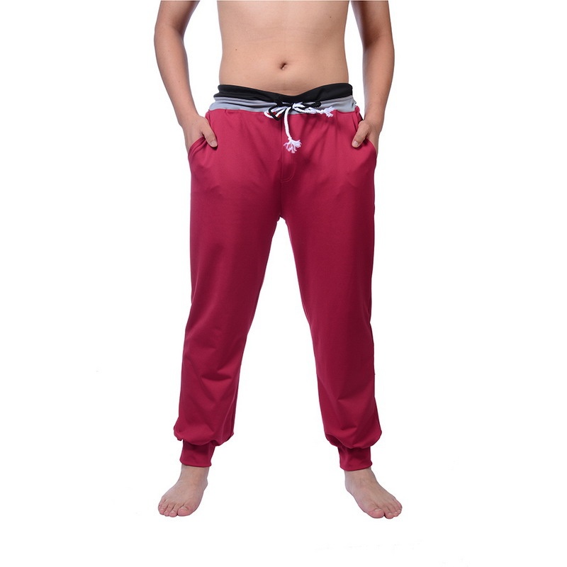 fourseasons-casual-pantssolidstraps-middle-waist-leisure-trousers