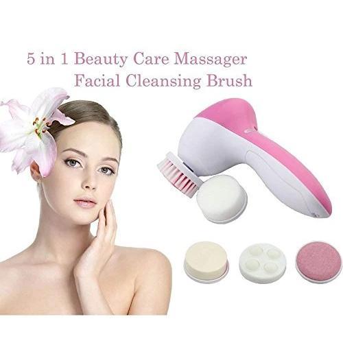 facial-5-in-1-beauty-care-massager-smooth-skin-face-beauty-massager-care-electric-machine-for-women-pink-white