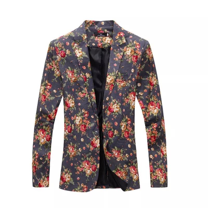 male-casualslim-printingsuit-jacket