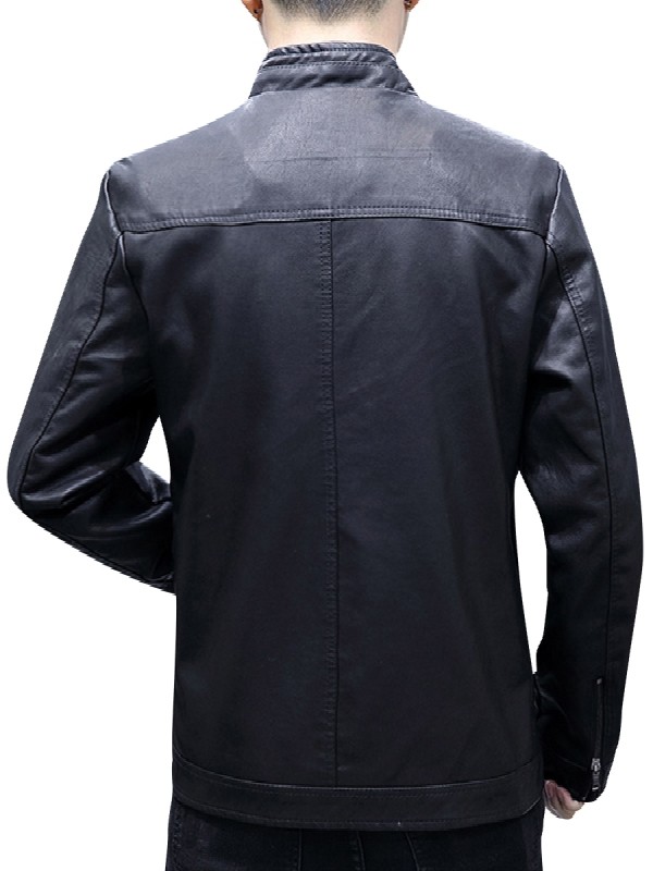 men-fashionstand-collar-leisure-pu-jacket