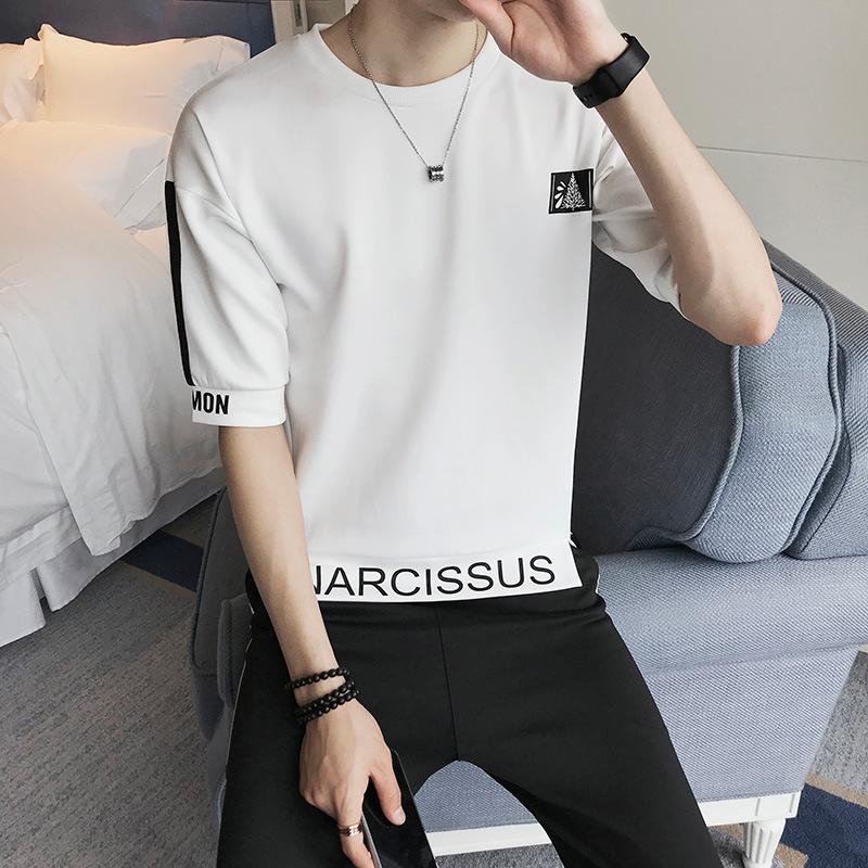 men-trend-fashion-leisuresportsshortsleeveset