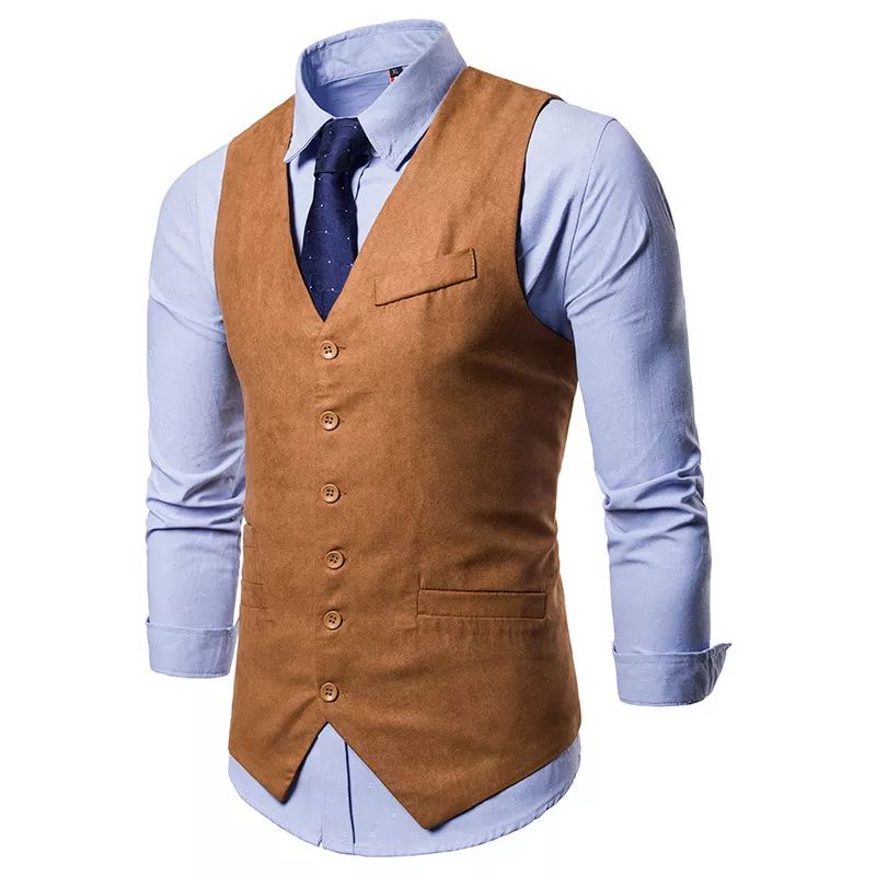 chamois-velvetsingle-row-buckle-men-businesssuit-vest