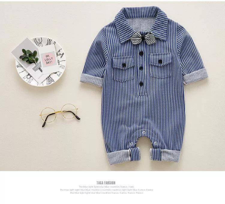 fashion-tide-brand-infants-young-children-romper-men-baby-longsleevesstripesiamese-clothing