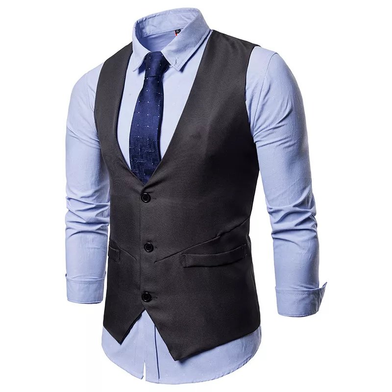 the-personality-v-collar-businesssuit-vest-male